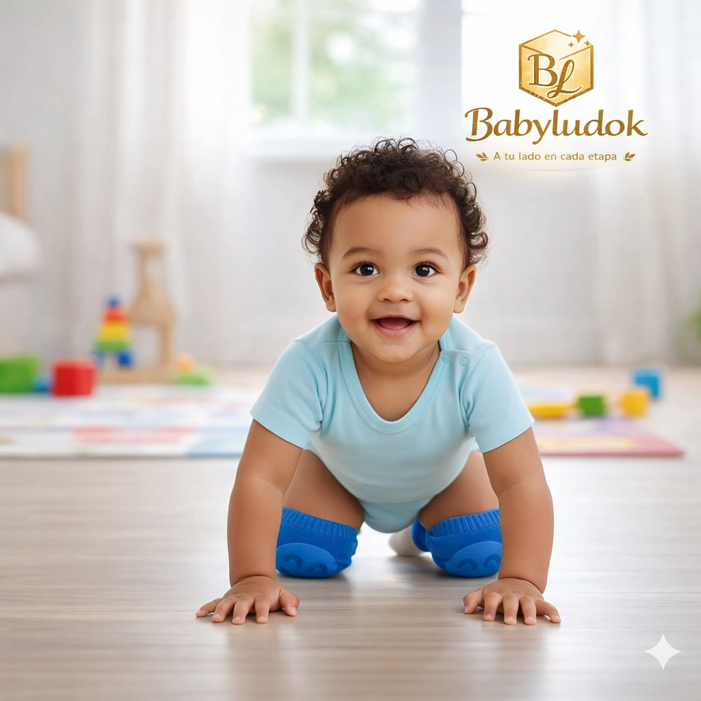 Rodilleras Hipoalergenica antideslizantes y protectoras-Babyludok combo x 6 pares