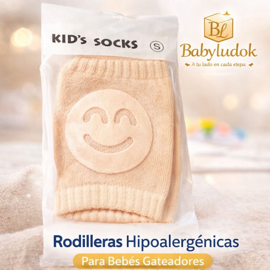 Rodilleras Hipoalergenica antideslizantes y protectoras-Babyludok combo x 6 pares