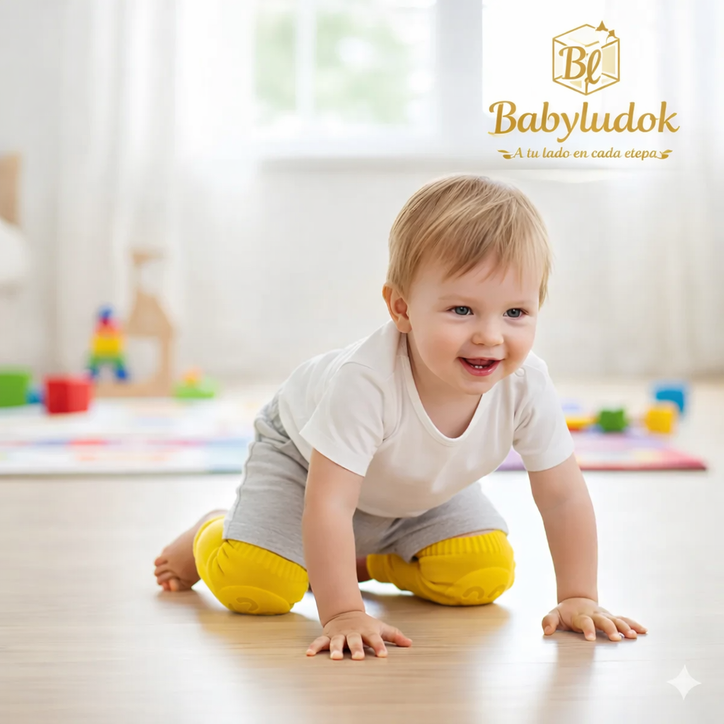 Rodilleras Hipoalergenica antideslizantes y protectoras-Babyludok combo x 6 pares