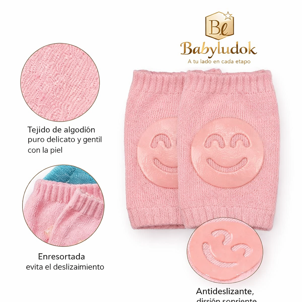 Rodilleras Hipoalergenica antideslizantes y protectoras-Babyludok combo x 6 pares