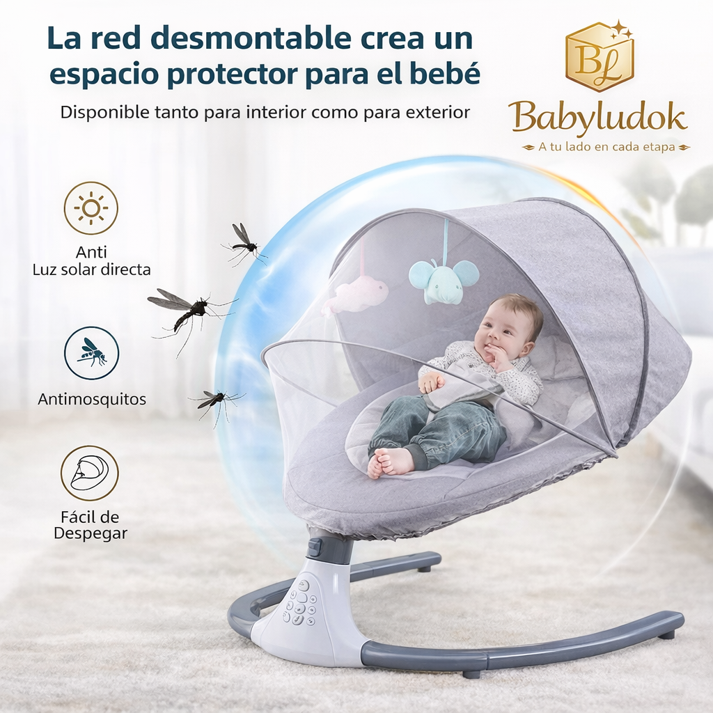 Silla Mecedora Musical Premium para Bebé – Babyludok