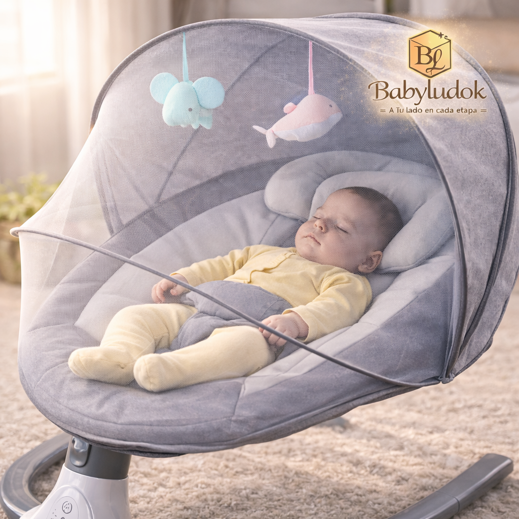 Silla Mecedora Musical Premium para Bebé – Babyludok